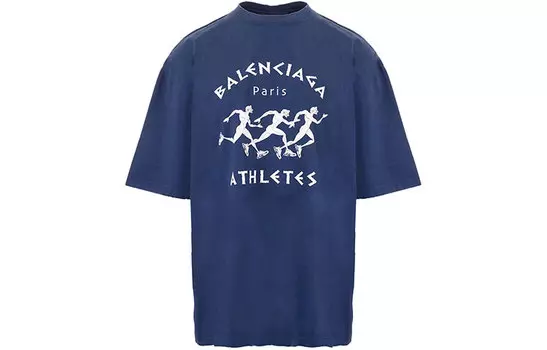Мужская футболка Balenciaga, синий
