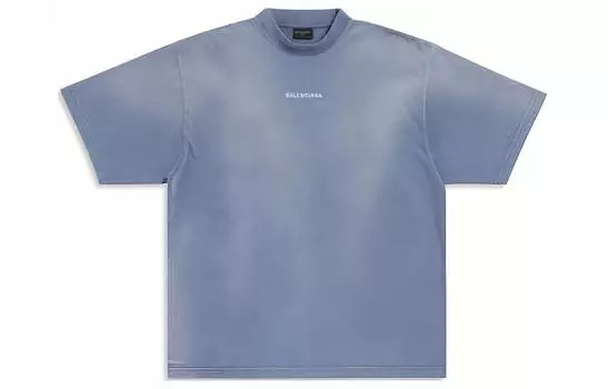 Футболка мужская Balenciaga, синий / белый