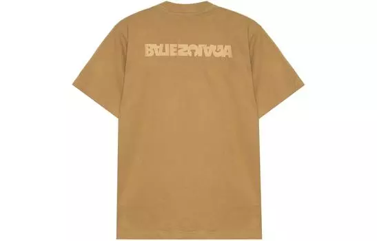 Футболка мужская Balenciaga Turn Slit, коричневый