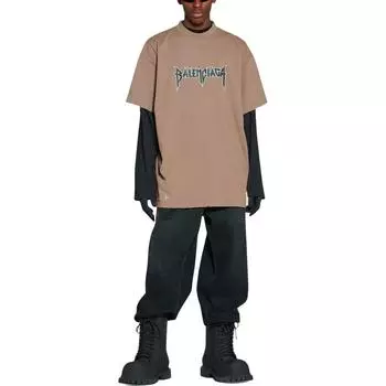 Футболка мужская Balenciaga, коричневый