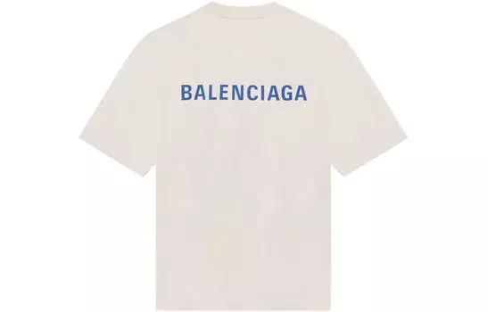 Balenciaga Мужская футболка, молочный