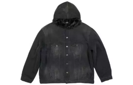 Куртка мужская Balenciaga с капюшоном, черный