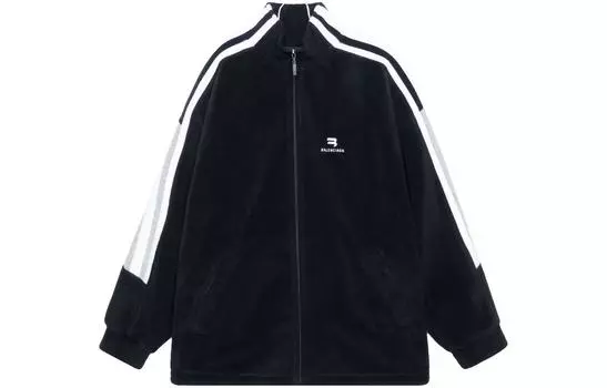 Куртка мужская Balenciaga на молнии, черный / белый