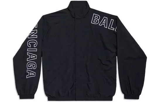 Куртка Balenciaga Logo-print, черный