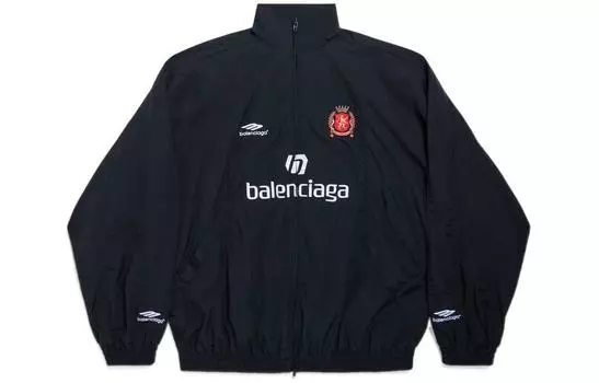 Куртка мужская Balenciaga с логотипом, черный / белый