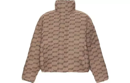 Куртка мужская Balenciaga Monogram Puffer, коричневый