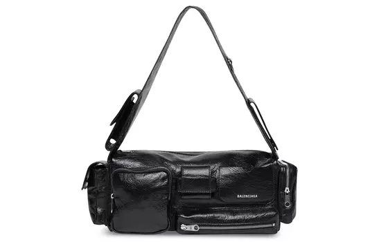 Balenciaga Мужская сумка-слинг Superbusy Small, цвет черный