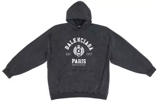 Balenciaga Мужская толстовка, черный