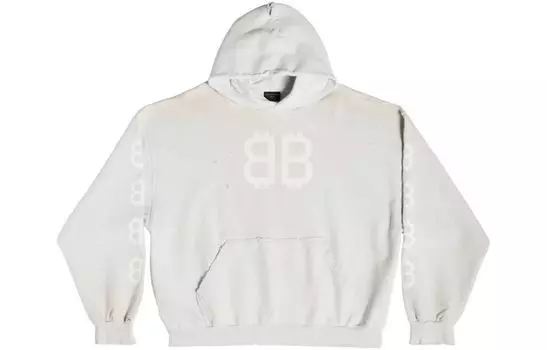 Худи мужская Balenciaga, бежевый