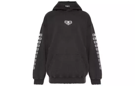Толстовка мужская Balenciaga Medium Fit, черный