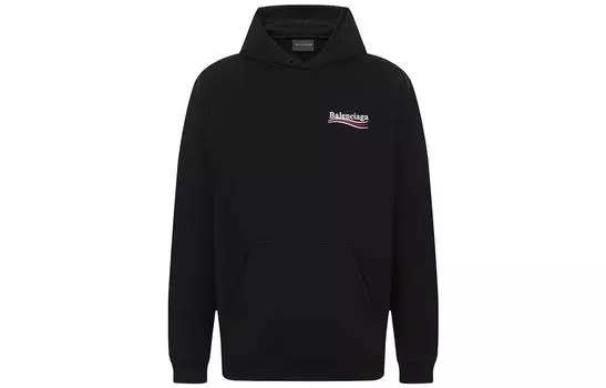 Толстовка мужская Balenciaga Political Campaign Logo, черный