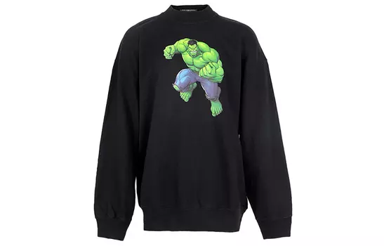 Толстовка мужская Balenciaga Marvel, черный
