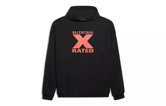 Толстовка мужская Balenciaga X Rated, черный