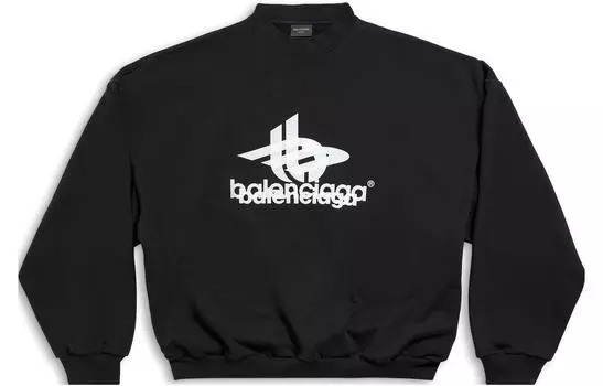 Свитшот мужской Balenciaga, черный / белый