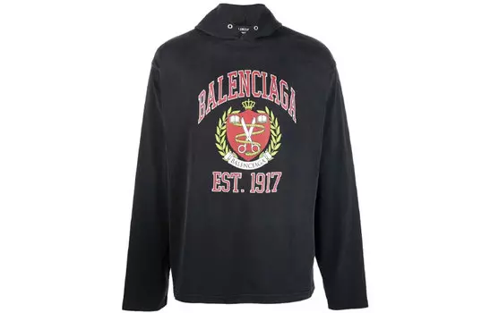Толстовка мужская Balenciaga Est.1917, черный