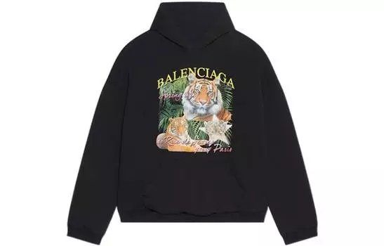 Толстовка мужская Balenciaga Fbi Print, черный