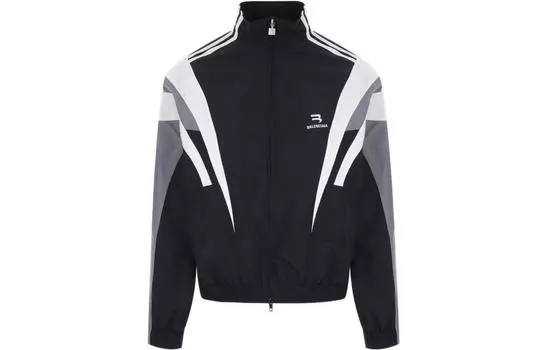 Толстовка мужская Balenciaga Sporty B Tracksuit, черный / серый / белый