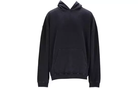 Толстовка мужская Balenciaga с логотипом на спине, черный