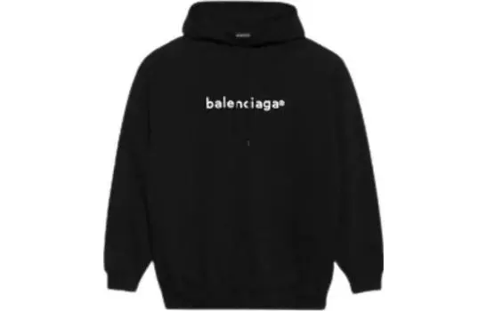 Худи Balenciaga Medium Fit, черный