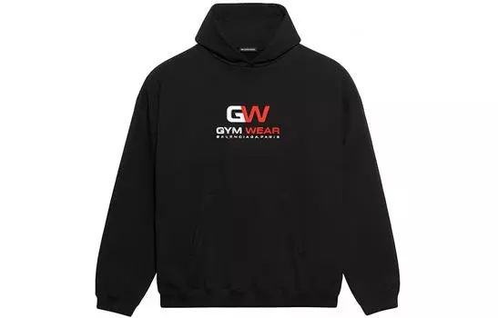 Толстовка мужская Balenciaga Gym Wear Logo, черный