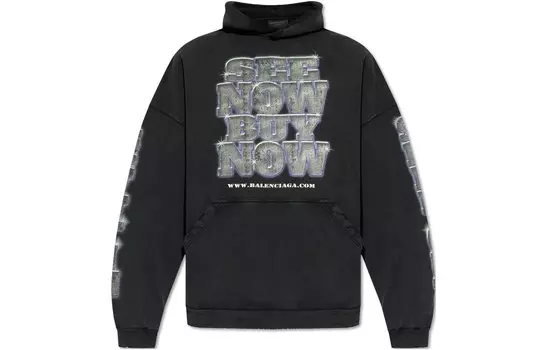 Толстовка мужская Balenciaga See Now Buy Now, черный