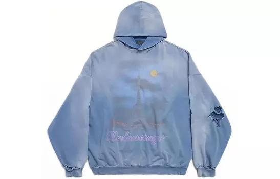 Мужская толстовка Balenciaga, синий
