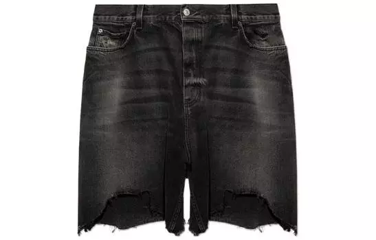 Шорты джинсовые Balenciaga мужские, черный