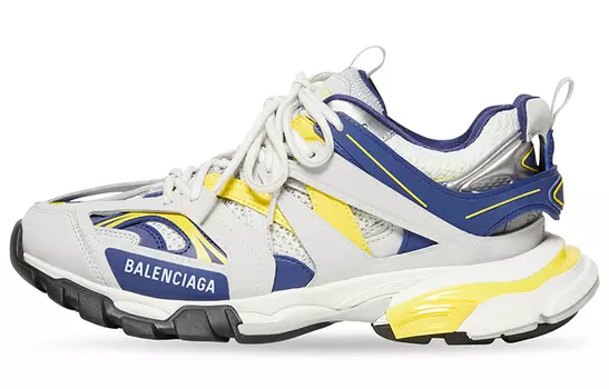 Кроссовки Balenciaga Track 1.0 Men, белый/синий/желтый