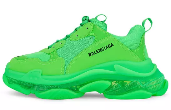 Кроссовки Balenciaga Triple S Clear Sole Fluo Green