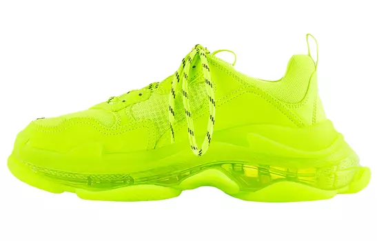 Кроссовки Balenciaga Triple S Clear Sole Fluo Yellow