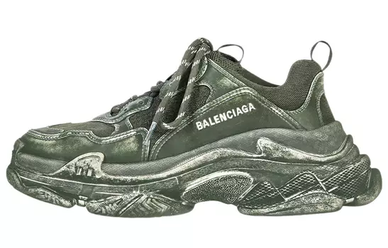 Кроссовки Balenciaga Triple S Faded Green