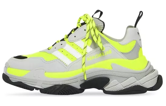 Кроссовки Balenciaga X Adidas Triple S Fluo Yellow
