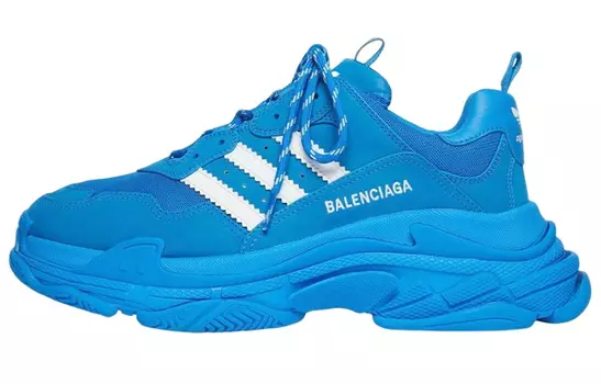 Кроссовки Balenciaga Triple S Adidas Blue White