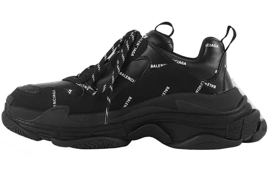 Кроссовки Balenciaga Triple S Sneaker 'Allover Logo - Black'
