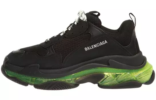 Кроссовки Balenciaga Triple S Sneaker 'Black Yellow Fluo'