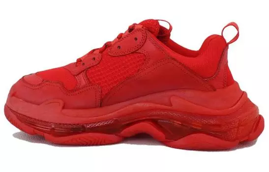 Кроссовки мужские Balenciaga Triple S на шнуровке, красный