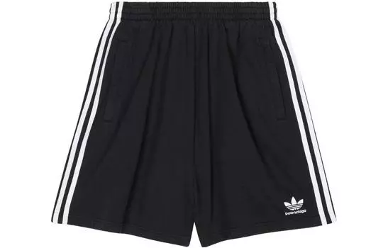 Шорты мужские Balenciaga x Adidas Unisex, черный / белый
