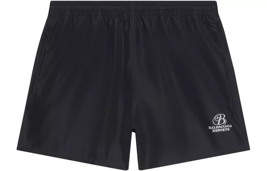 Шорты мужские Balenciaga плавательные, черный