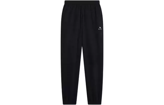 Balenciaga Мужские трикотажные спортивные штаны, цвет Black