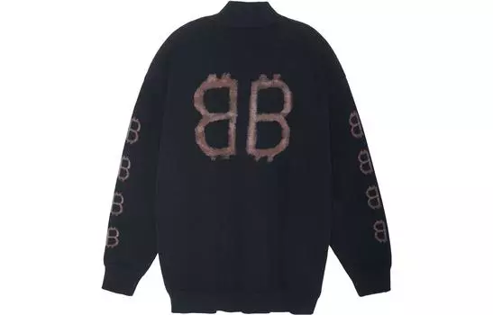 Свитер мужской Balenciaga, черный / коричневый