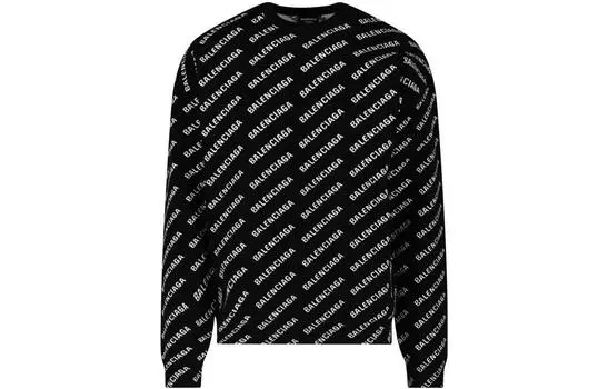 Свитер мужской Balenciaga All-Over, черный