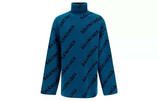 Balenciaga Мужской Свитер, цвет Blue