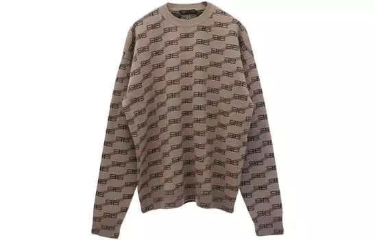 Свитер мужской Balenciaga, коричневый