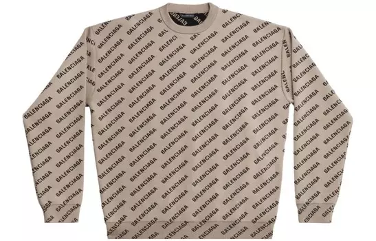 Balenciaga Мужской Свитер, цвет Camel