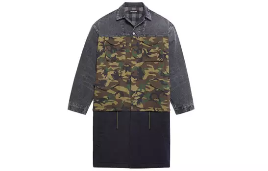 Тренч мужской Balenciaga Three Piece, камуфляжный