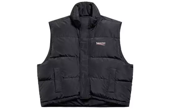 Жилет мужской Balenciaga Cocoon Logo-print, черный