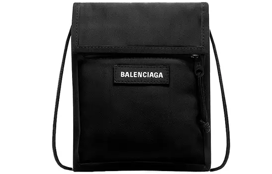 Balenciaga Нейлоновая сумка через плечо Explorer, обычная мужская, черная
