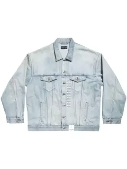 Balenciaga oversized denim jacket, синий