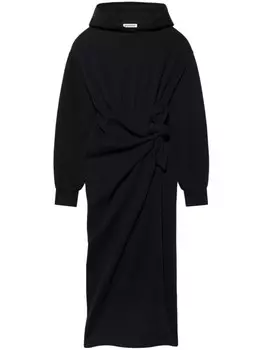 Balenciaga платье Easywrap с капюшоном, черный