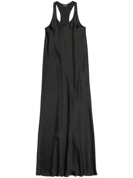 Balenciaga платье с логотипом, черный